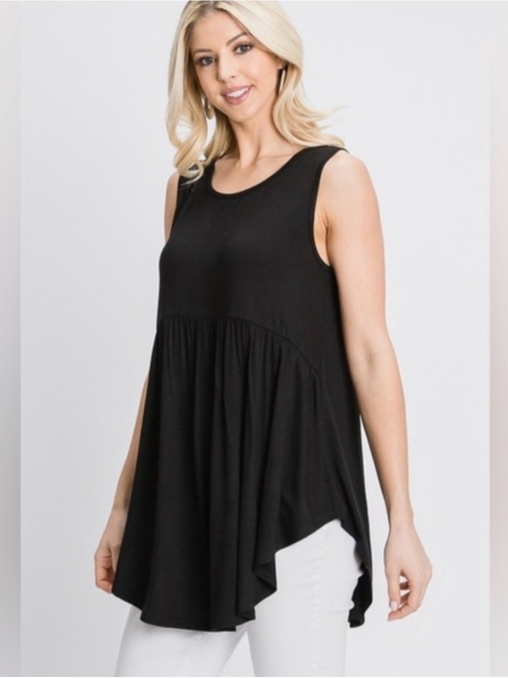 Heimish NWOT Amber Black Babydoll Tank